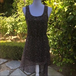 Wet Seal Sheer Flower & Black Lace Dress M